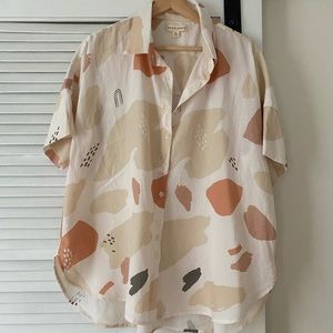 Tradlands Box Top in Caroline Print